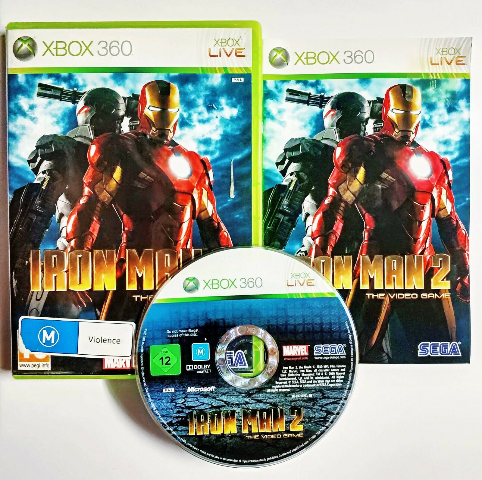 Mint Disc Xbox 360 Iron Man 2 - Inc Manual