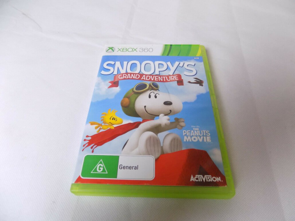 Mint Disc Xbox 360 Snoopy's Grand Adventure Snoopy Snoopys - No Manual