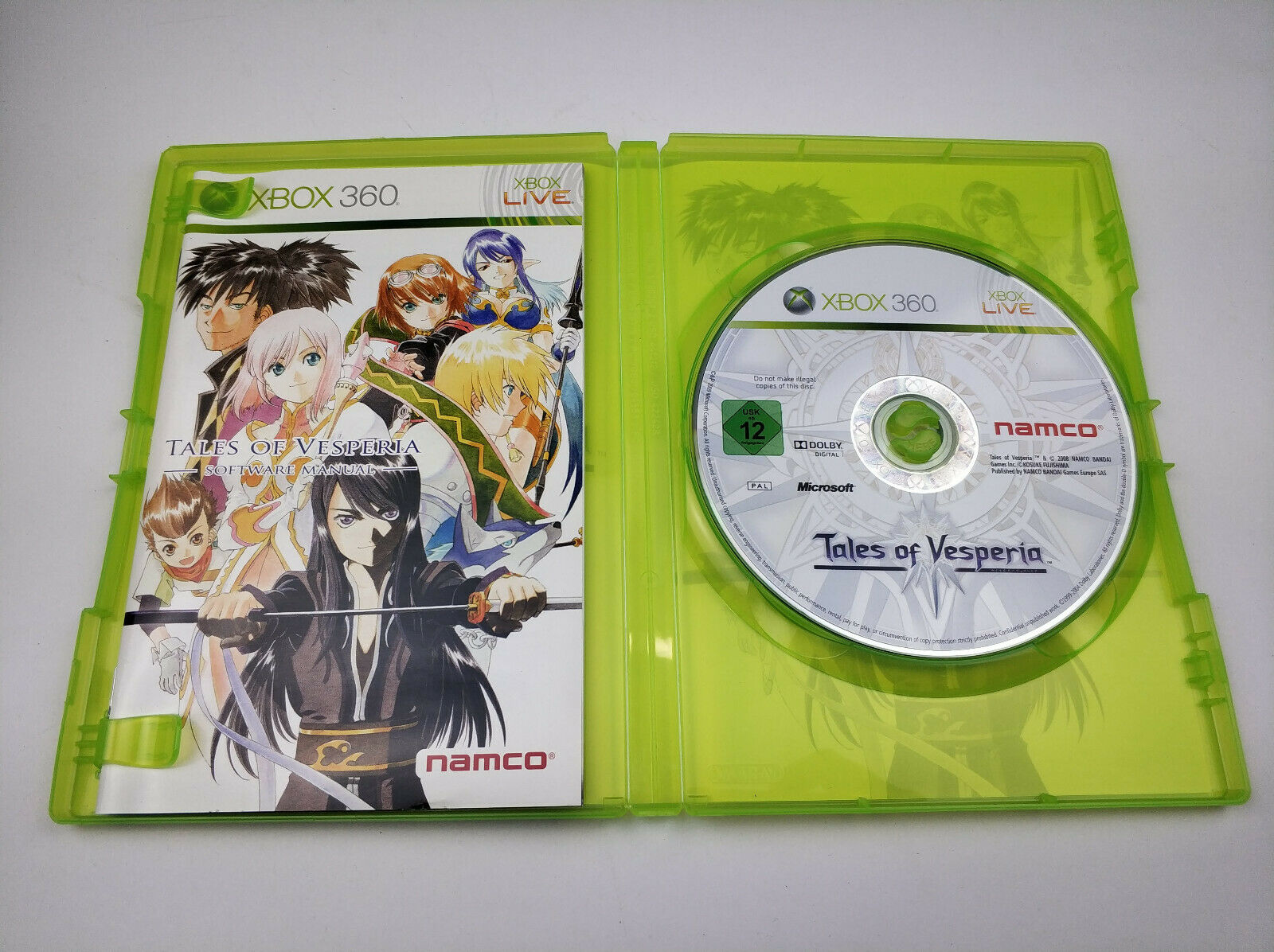 Mint Disc Xbox 360 Tales Of Vesperia - Inc Manual - Starboard Games