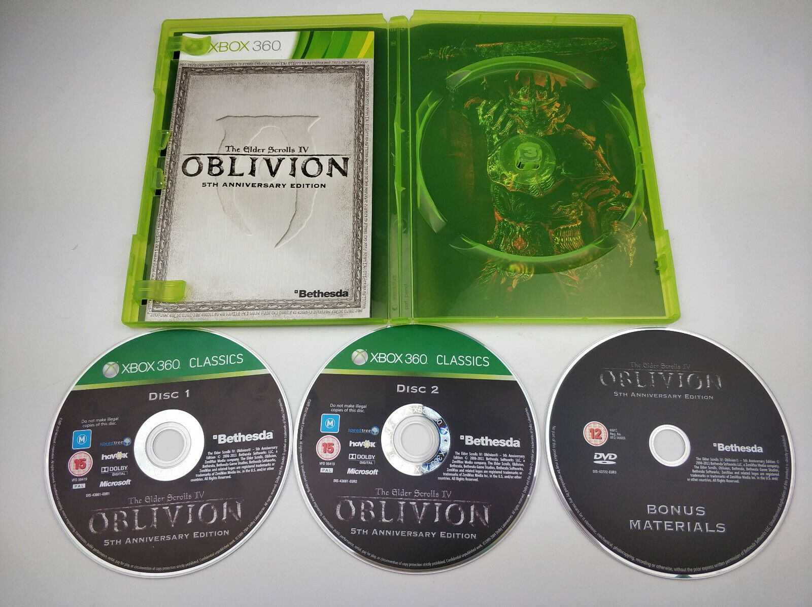 Mint Disc Xbox 360 The Elder Scrolls IV Oblivion 5th Anniversary ...