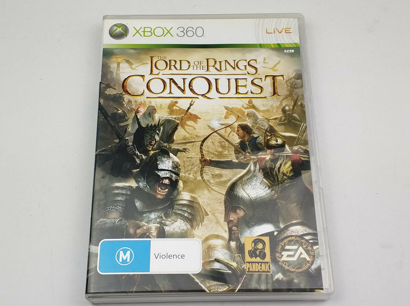 Mint Disc Xbox 360 The Lord of The Rings Conquest - Inc Manual ...