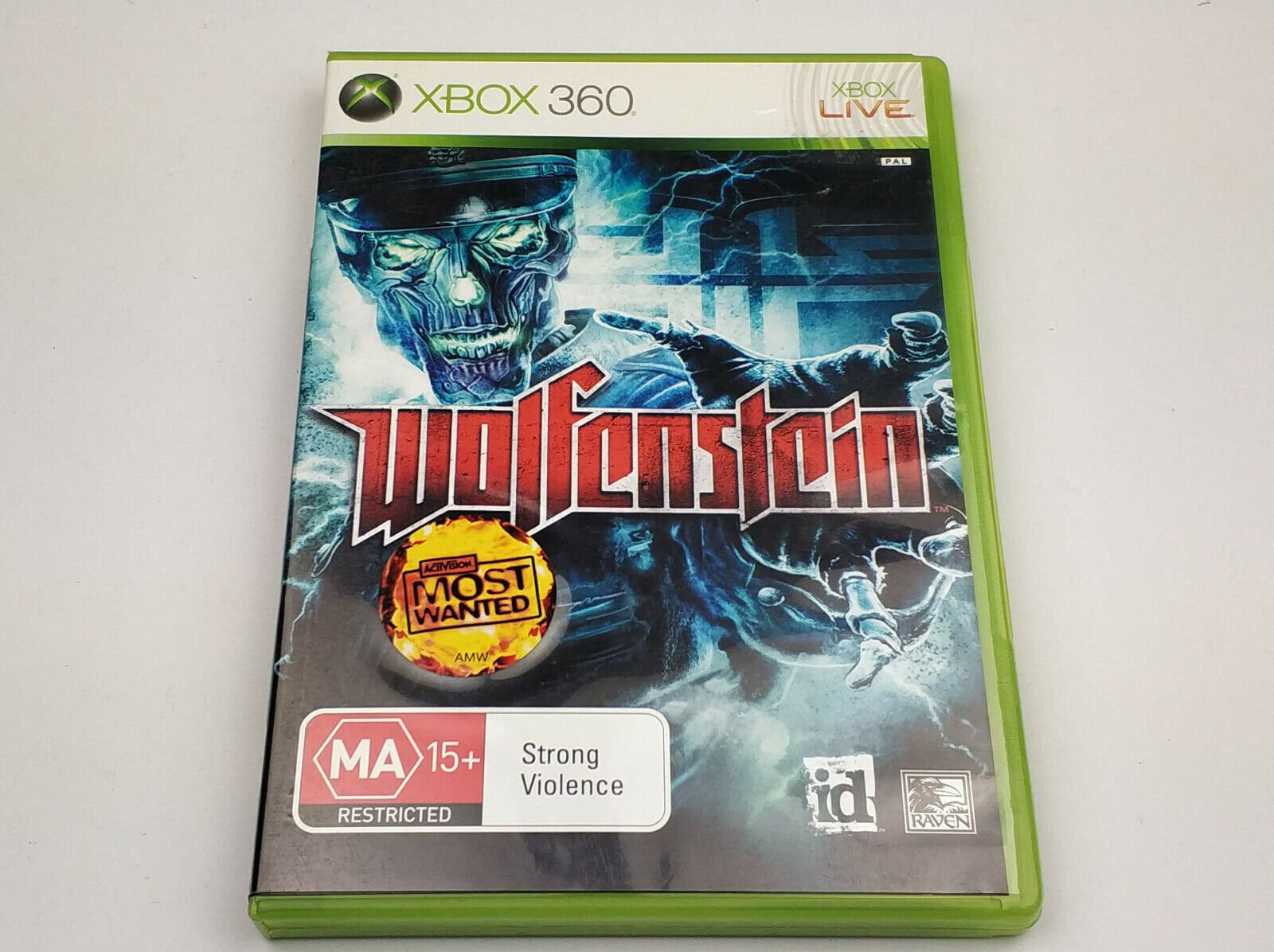 Mint Disc Xbox 360 Wolfenstein - Inc Manual
