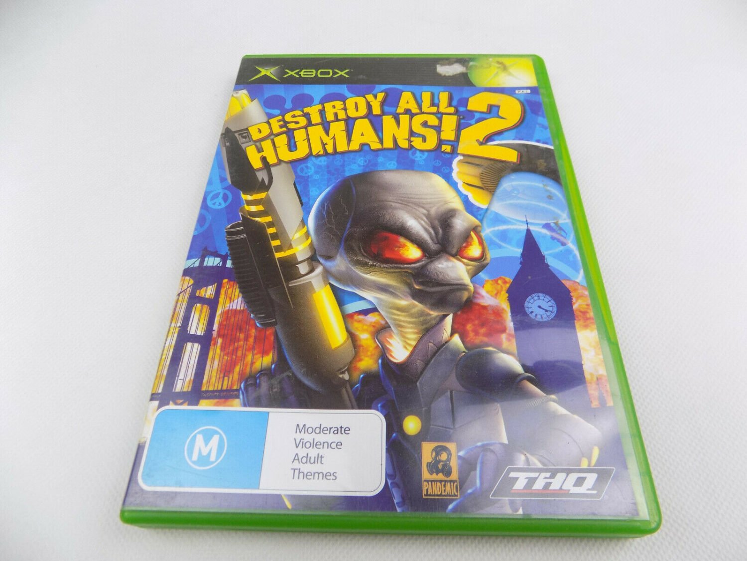 Mint Disc Xbox Original Destroy All Humans! 2 II - Inc Manual