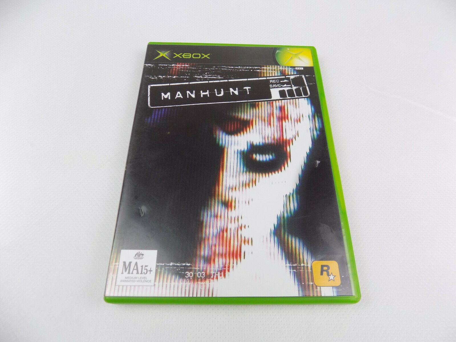 Mint Disc Xbox Original Manhunt Man Hunt Complete Pal Inc Manual Starboard Games