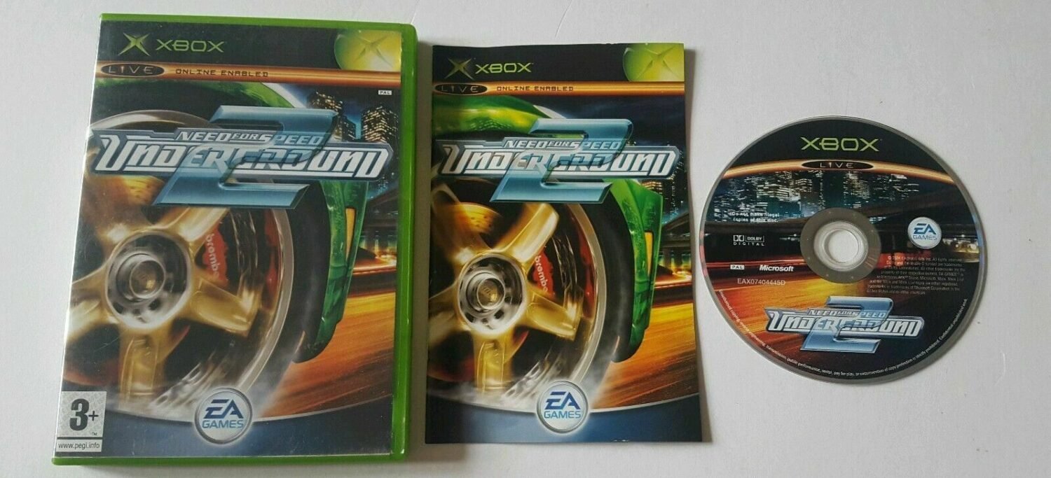 Mint Disc Xbox Original Need for Speed Underground 2 II - Inc Manual