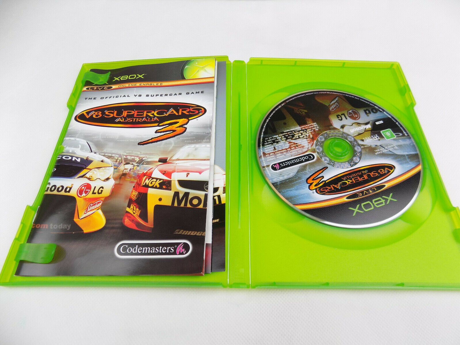 Mint Disc Xbox Original V8 Supercars 3 III – Inc Manual - Starboard Games