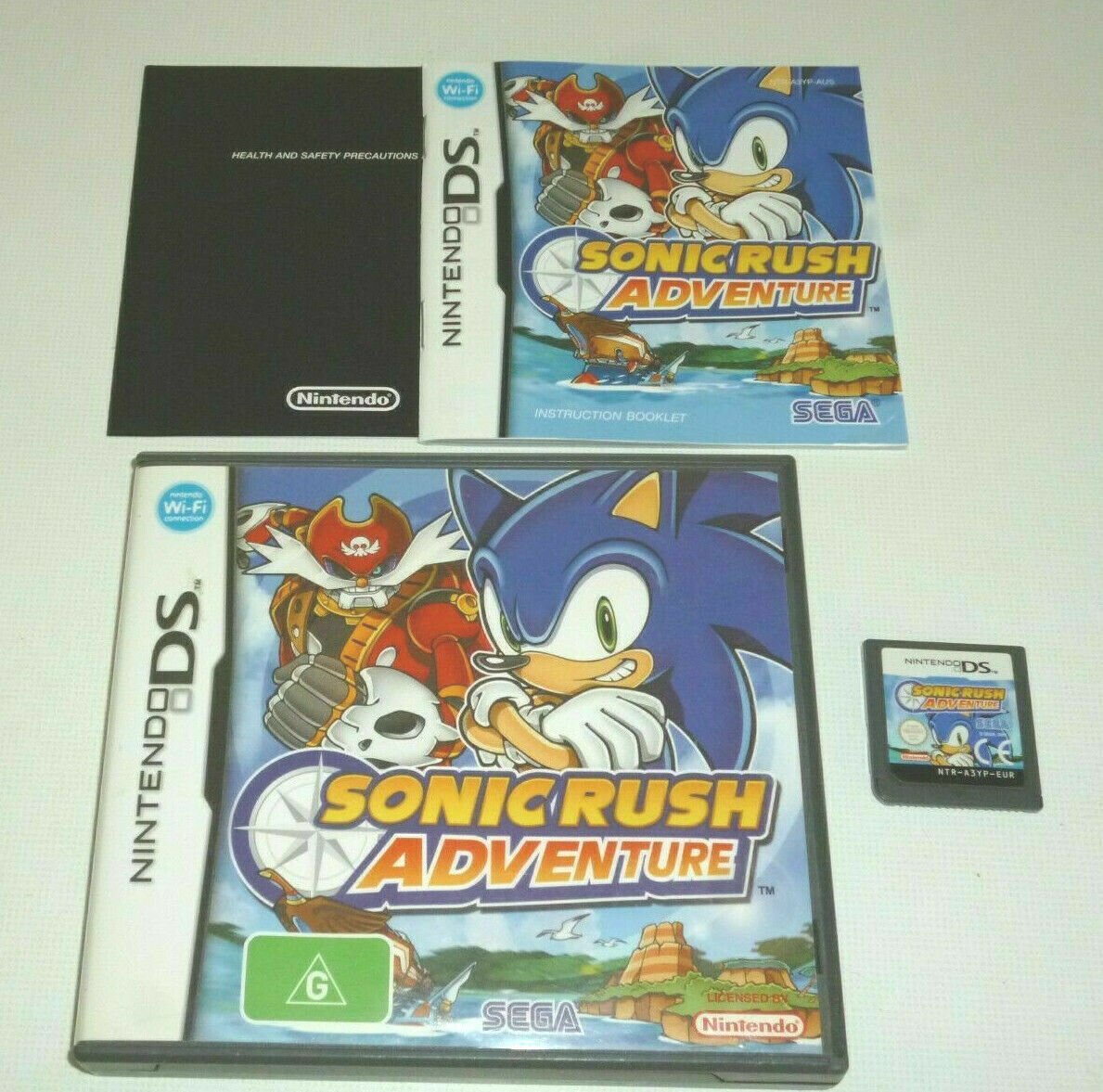 Like New Nintendo DS Sonic Rush Adventure - Inc Manual