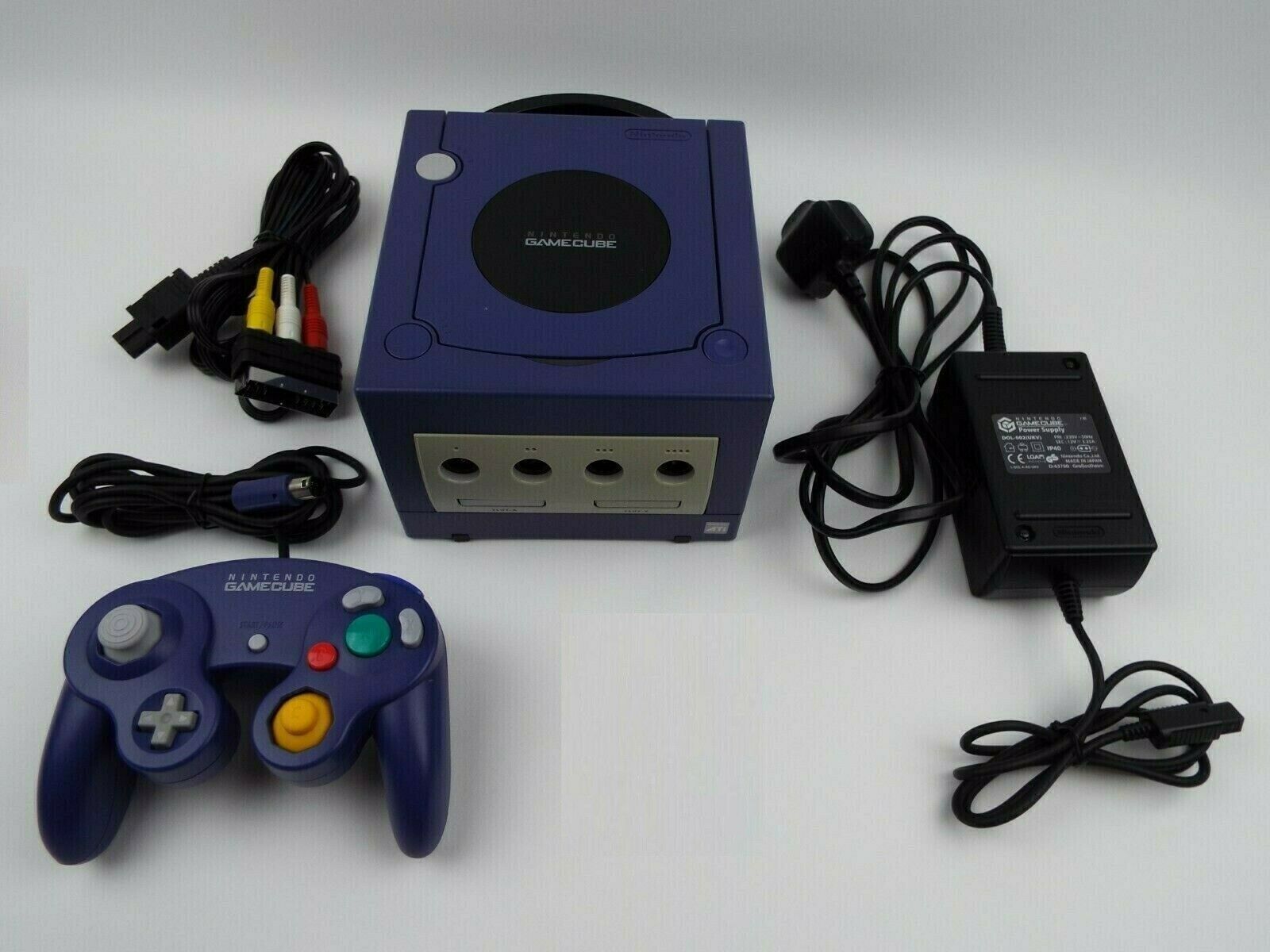 Nintendo Indigo Gamecube Console + Genuine Controller + AV Cable ...