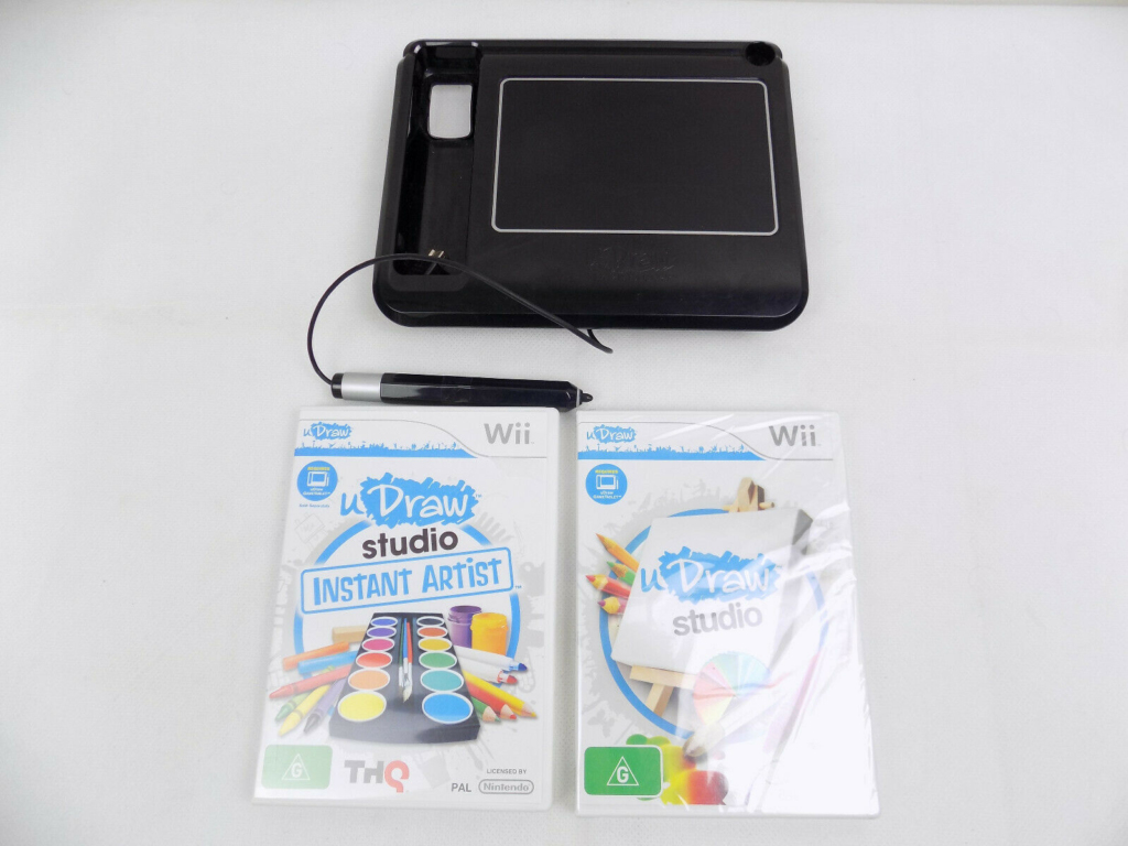 Nintendo Wii Draw Game Tablet And 2x U Draw Games Free Postage