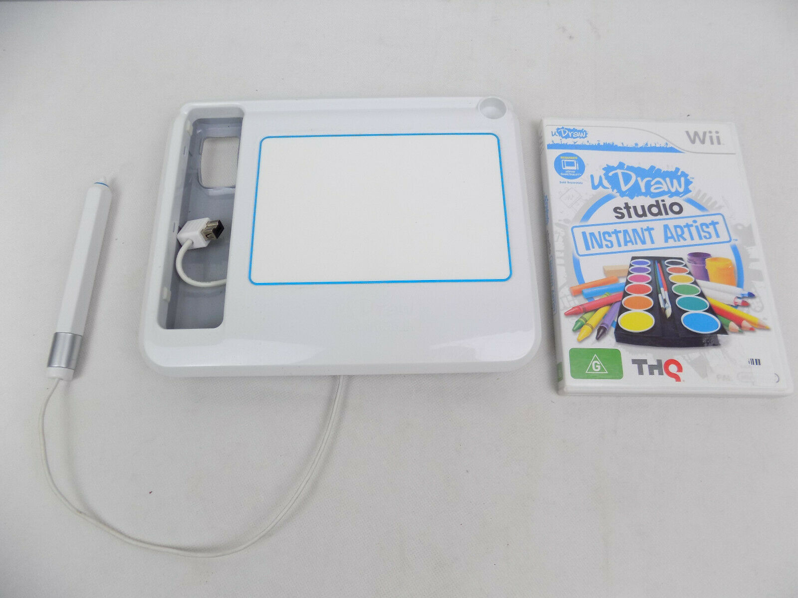Nintendo Wii Draw Game Tablet And UDraw U Draw Studio Game Free