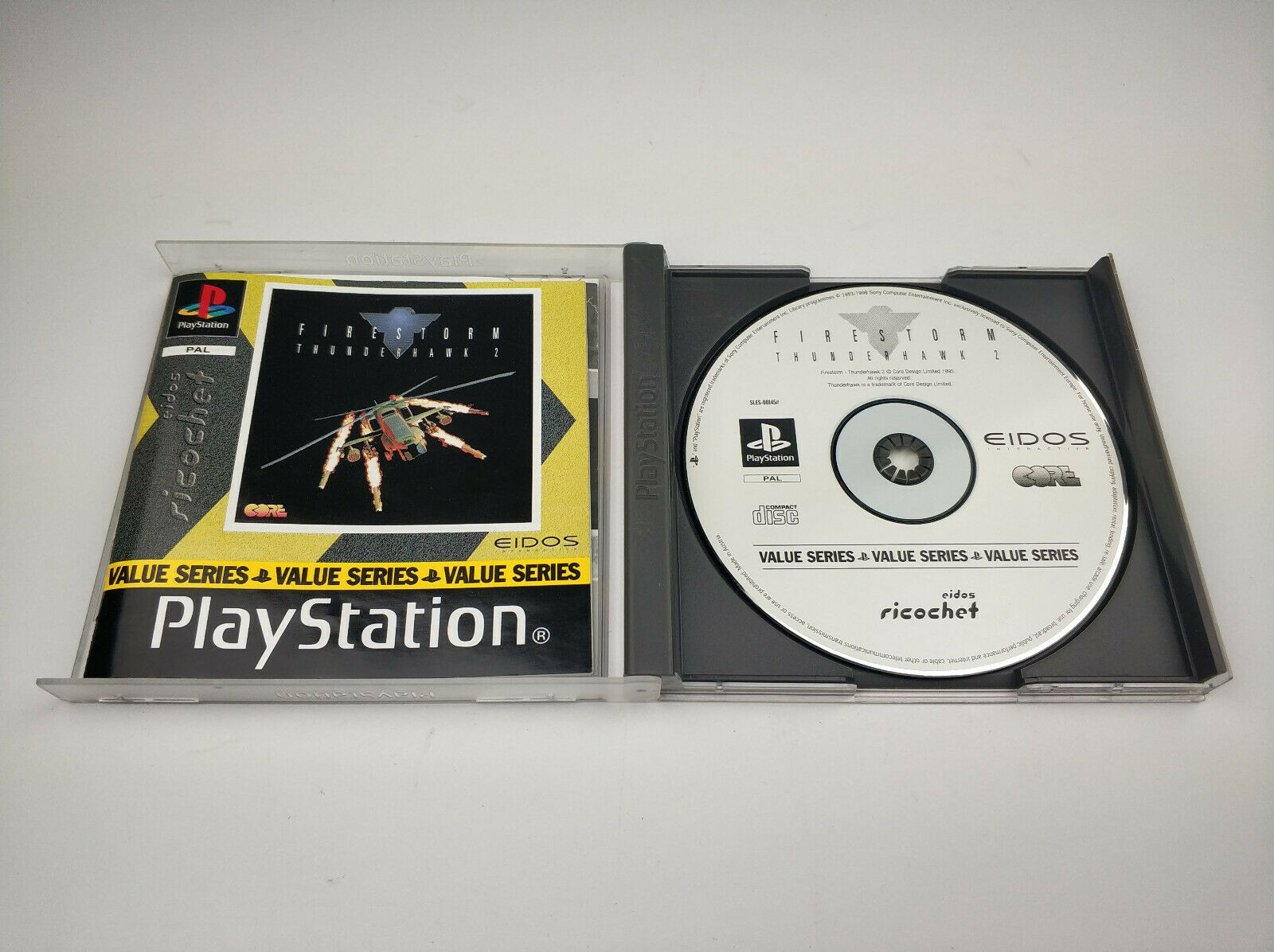 Mint Disc Playstation 1 Ps1 Firestorm Thunder Hawk 2 Inc Manual ...