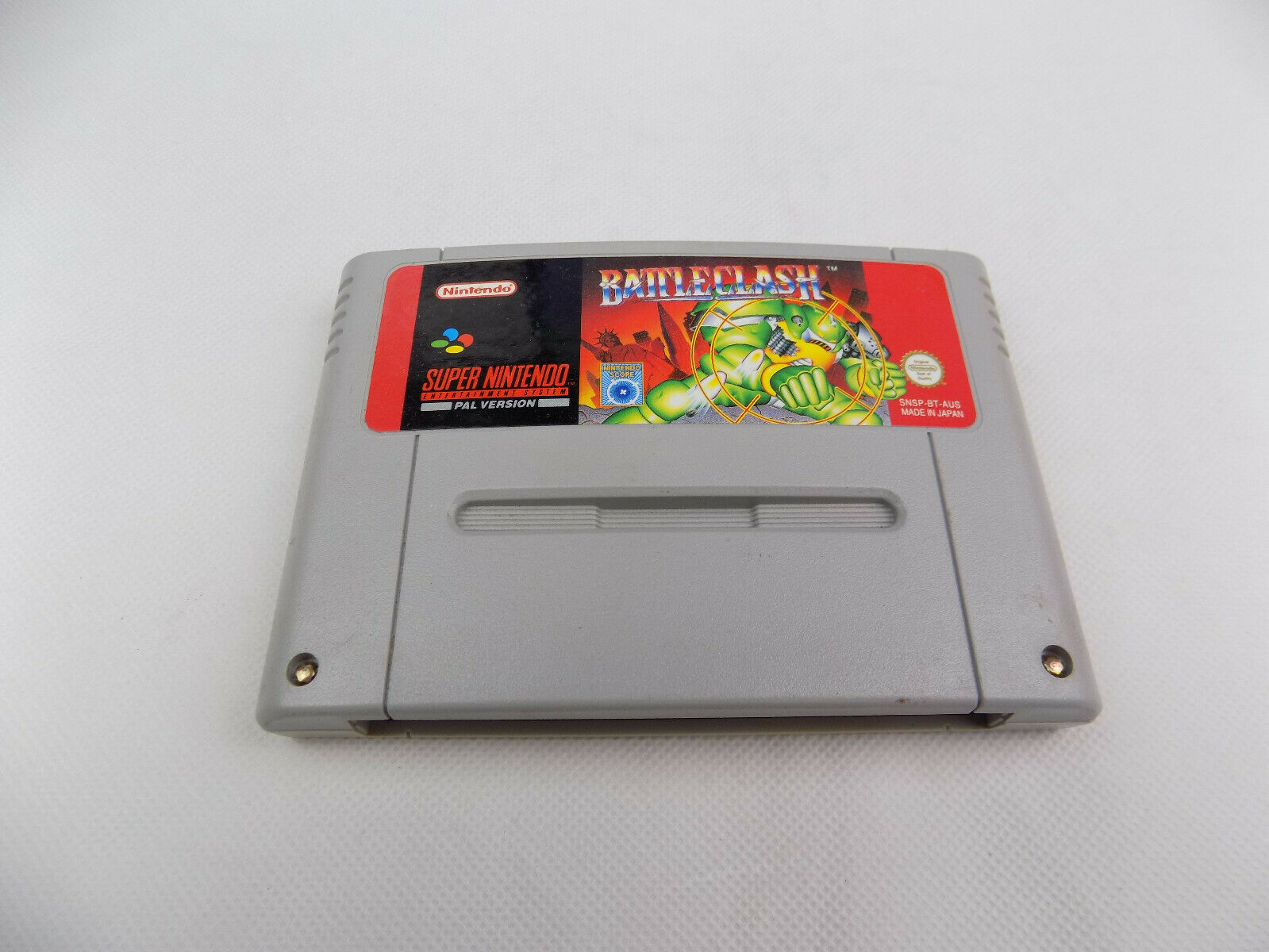 SNES Super Nintendo Battle Clash Battleclash PAL Cartridge Like New ...