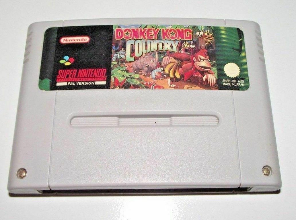 SNES Super Nintendo Donkey Kong Country 1 I First Game PAL - Like New - PAL  - Grade A