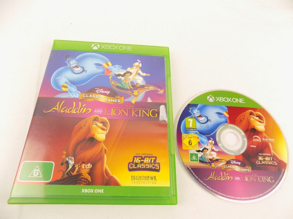 Mint Disc Xbox One Disney Classic Games – Aladdin and The Lion King Free  Postage - Starboard Games