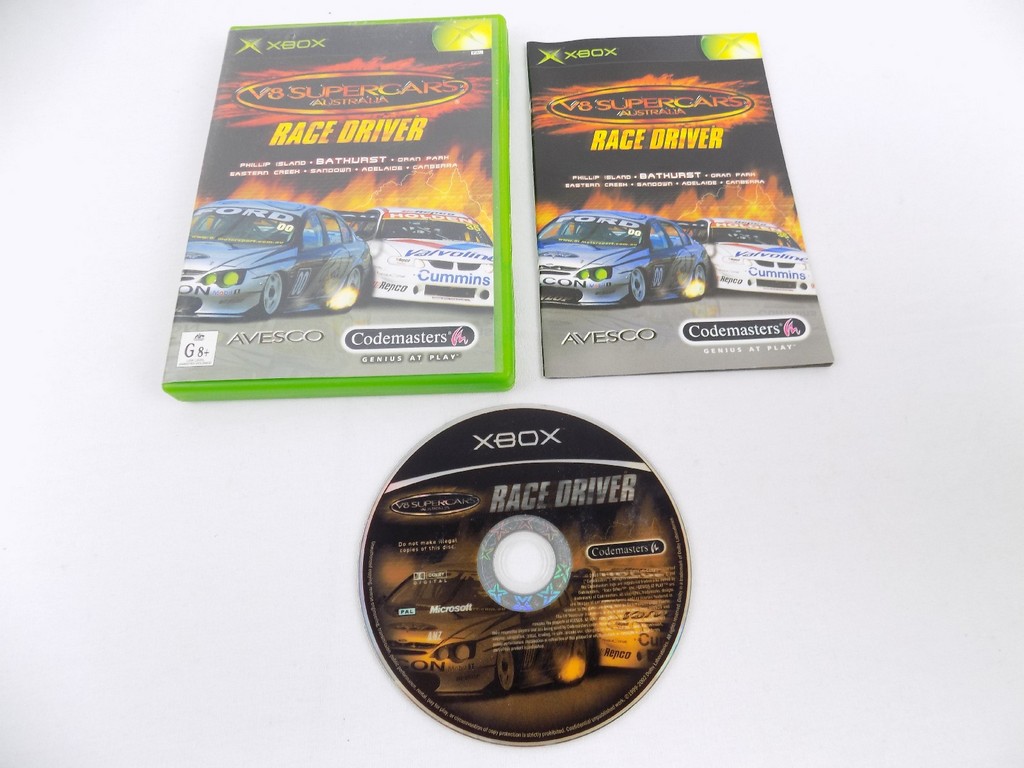 Mint Disc Xbox Original V8 Supercars Australia Race Driver 1 I First ...