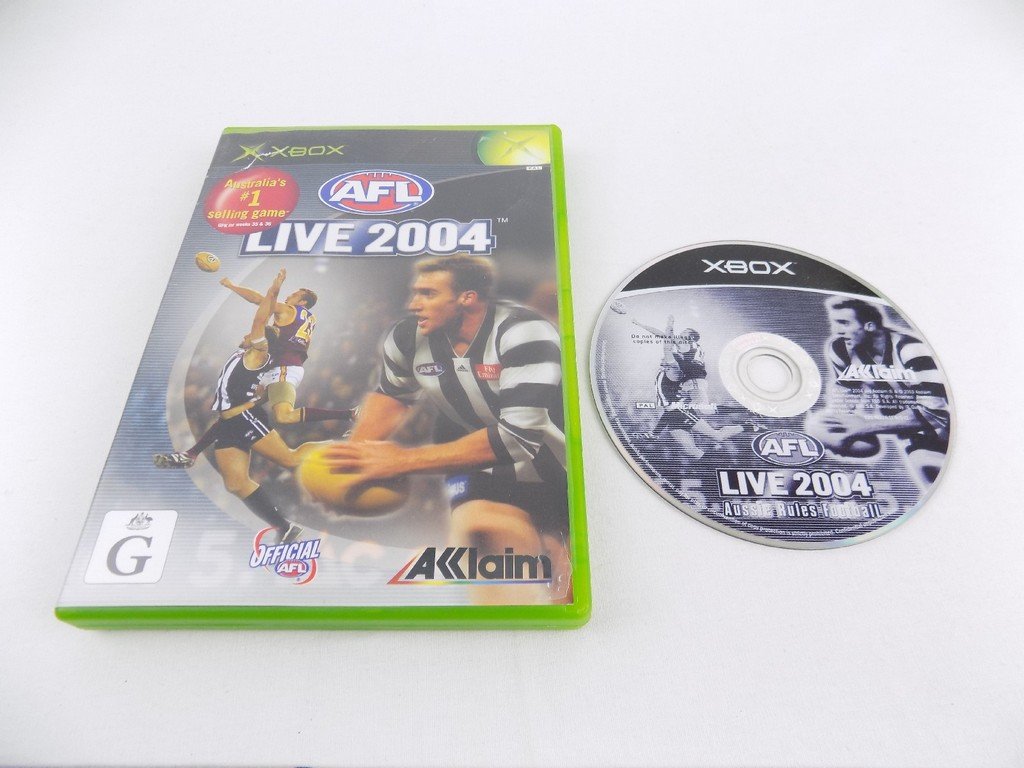 Mint Disc Xbox Original AFL LIVE 2004 04
