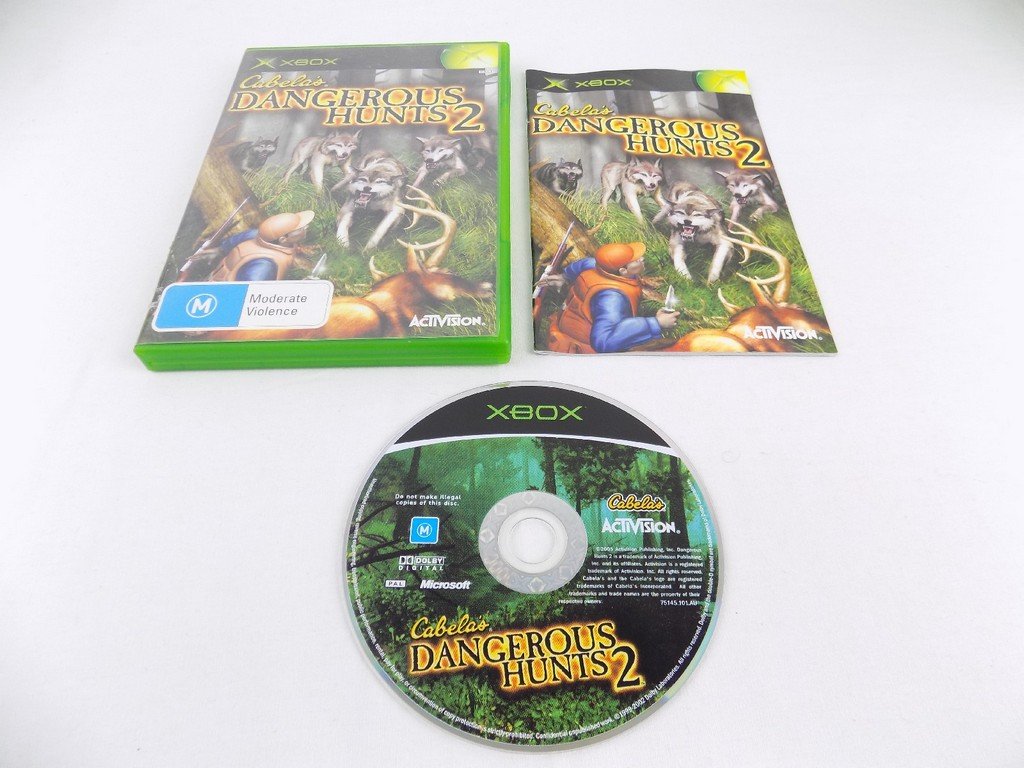 Mint Disc Xbox Original Cabela's Dangerous Hunts 2