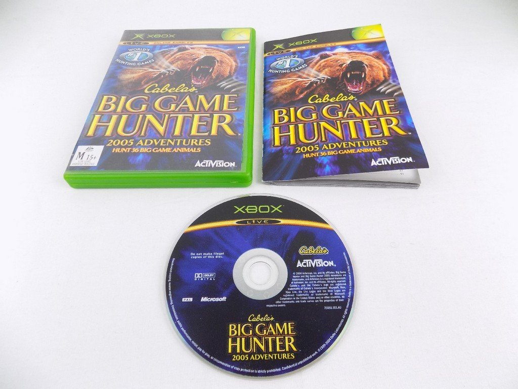 Mint Disc Xbox Original Cabela's Big Game Hunter 2005 Adventures