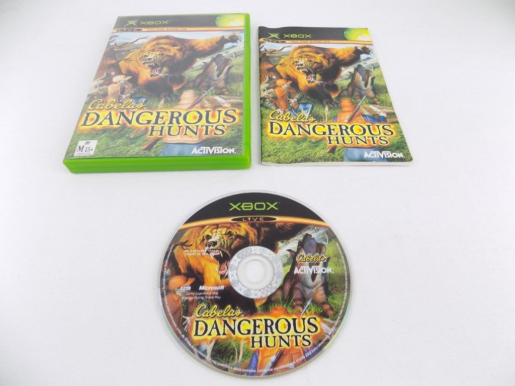 Mint Disc Xbox Original Cabela's Dangerous Hunts