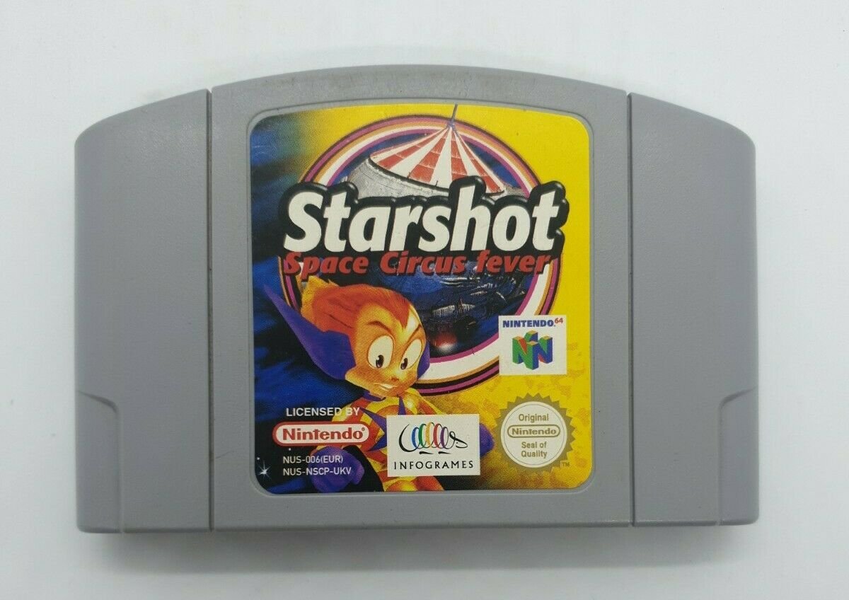 Nintendo 64 N64 Like New Starshot: Space Circus Fever - PAL - Grade A