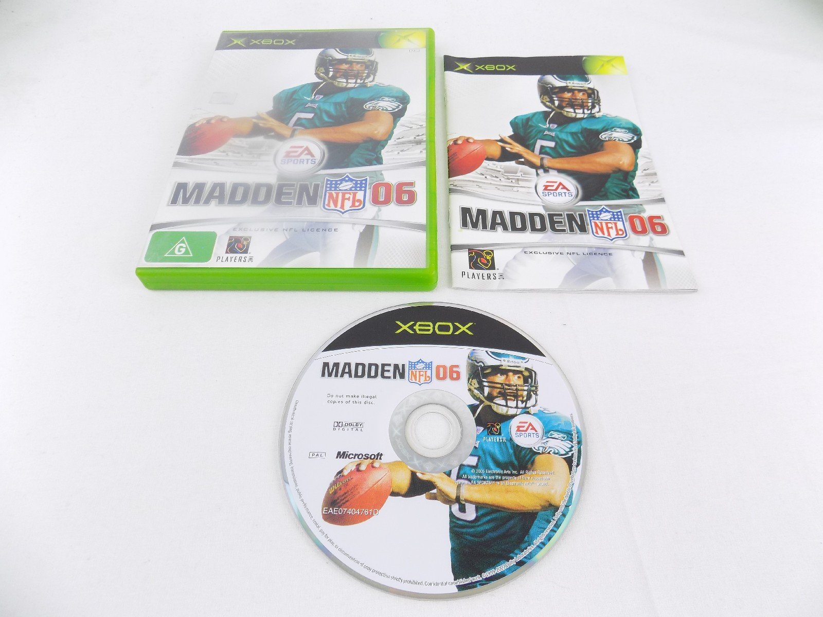Mint Disc Xbox Original Madden 06 2006