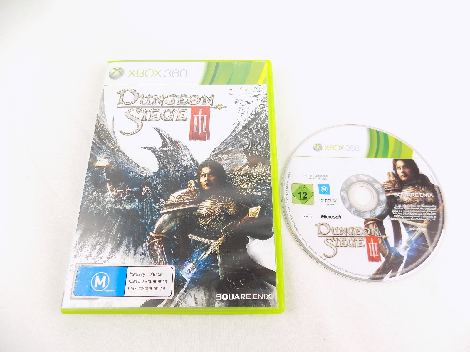 Mint Disc Xbox 360 Dungeon Siege III 3 Limited Edition No Manual Free ...