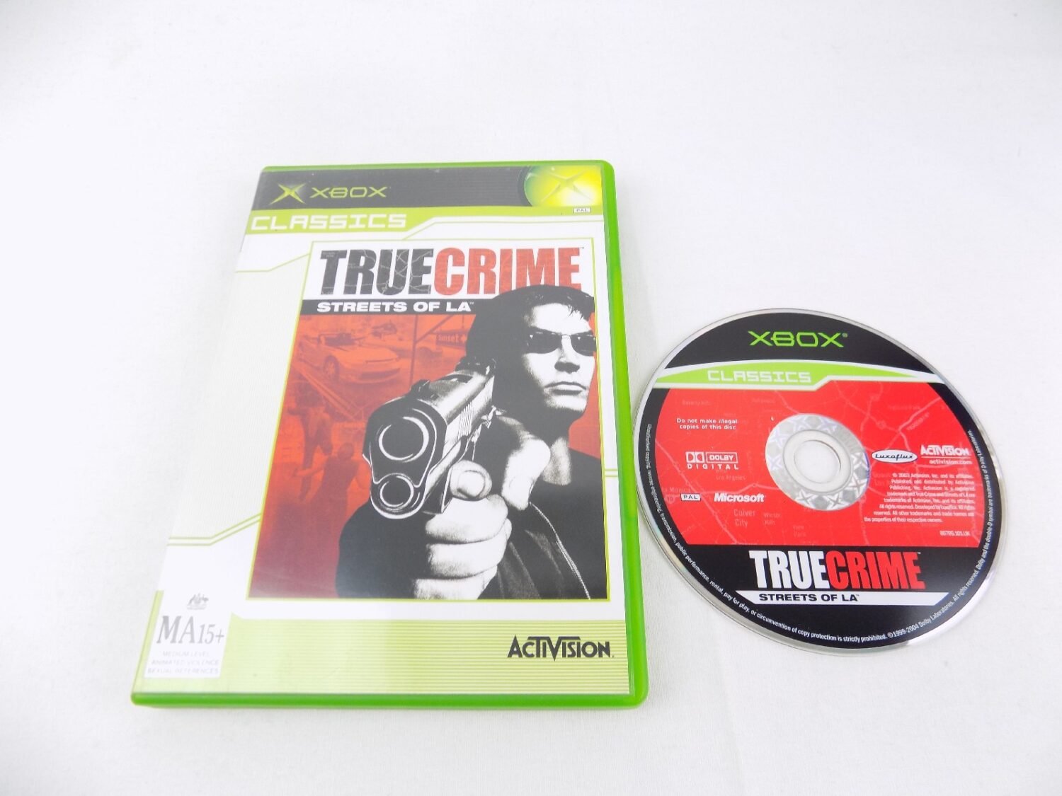 Mint Disc Xbox Original Classics True Crime Streets Of LA - No Manual