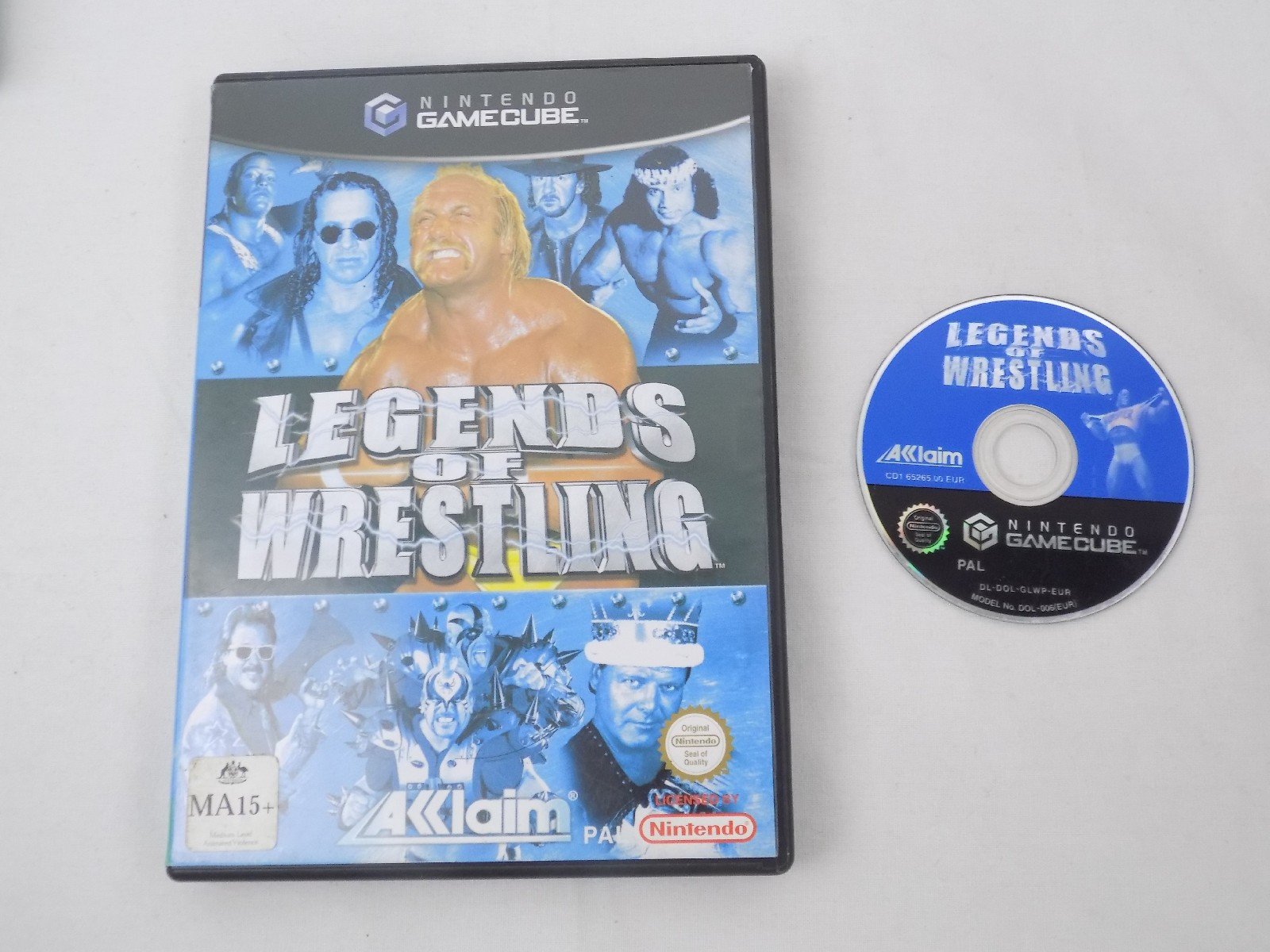 Mint Disc Nintendo Gamecube Legends of Wrestling - No Manual