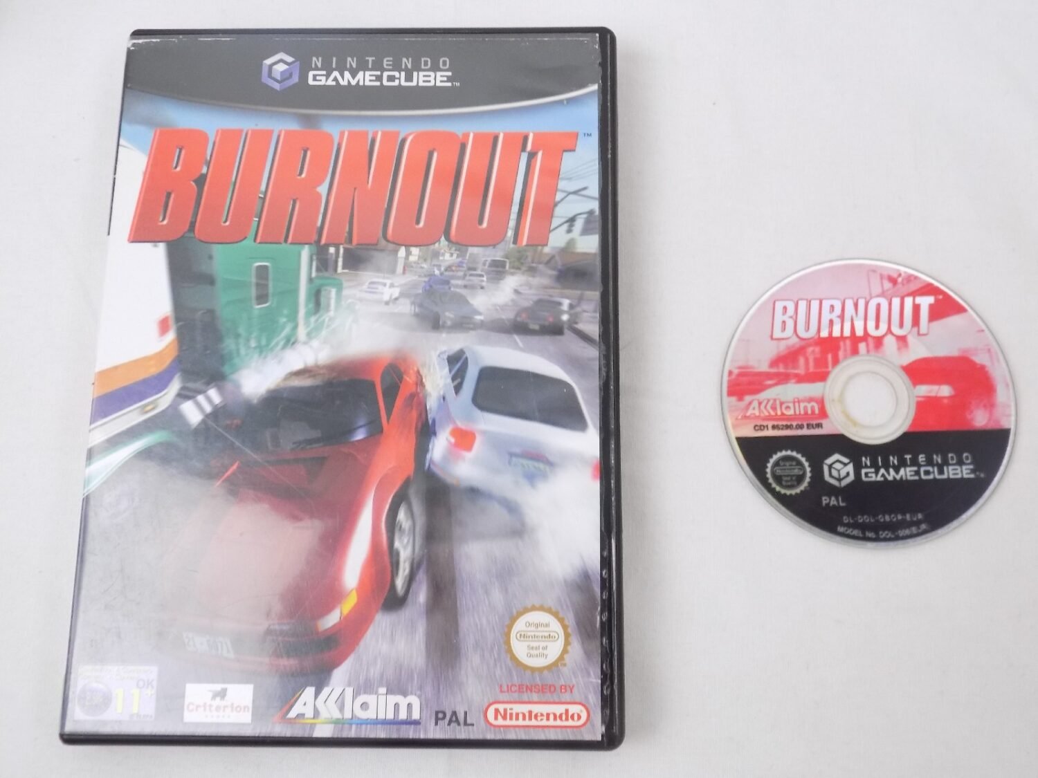Mint Disc Nintendo Gamecube Burnout - No Manual