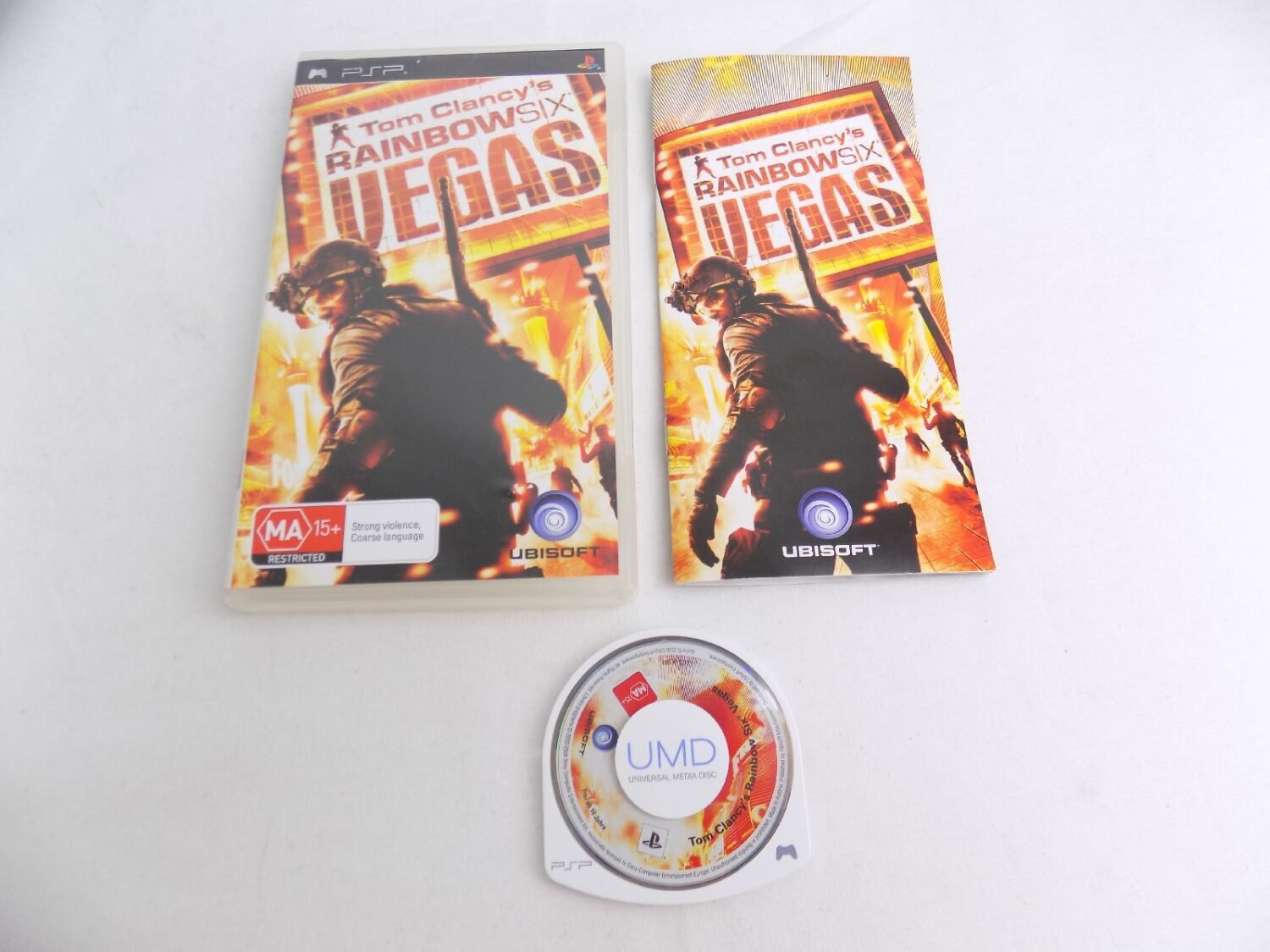 Playstation Portable PSP TOM CLANCY'S Rainbows Six Las Vegas - Inc Manual