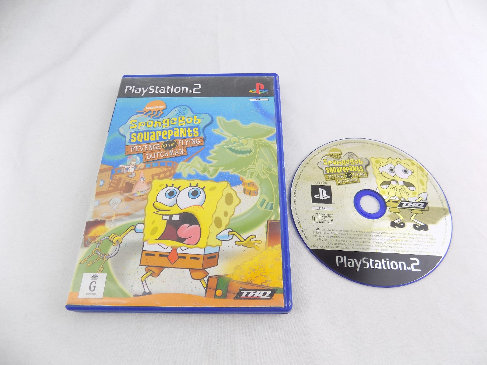 Mint Disc Playstation 2 Ps2 SpongeBob SquarePants Revenge of the Flying ...