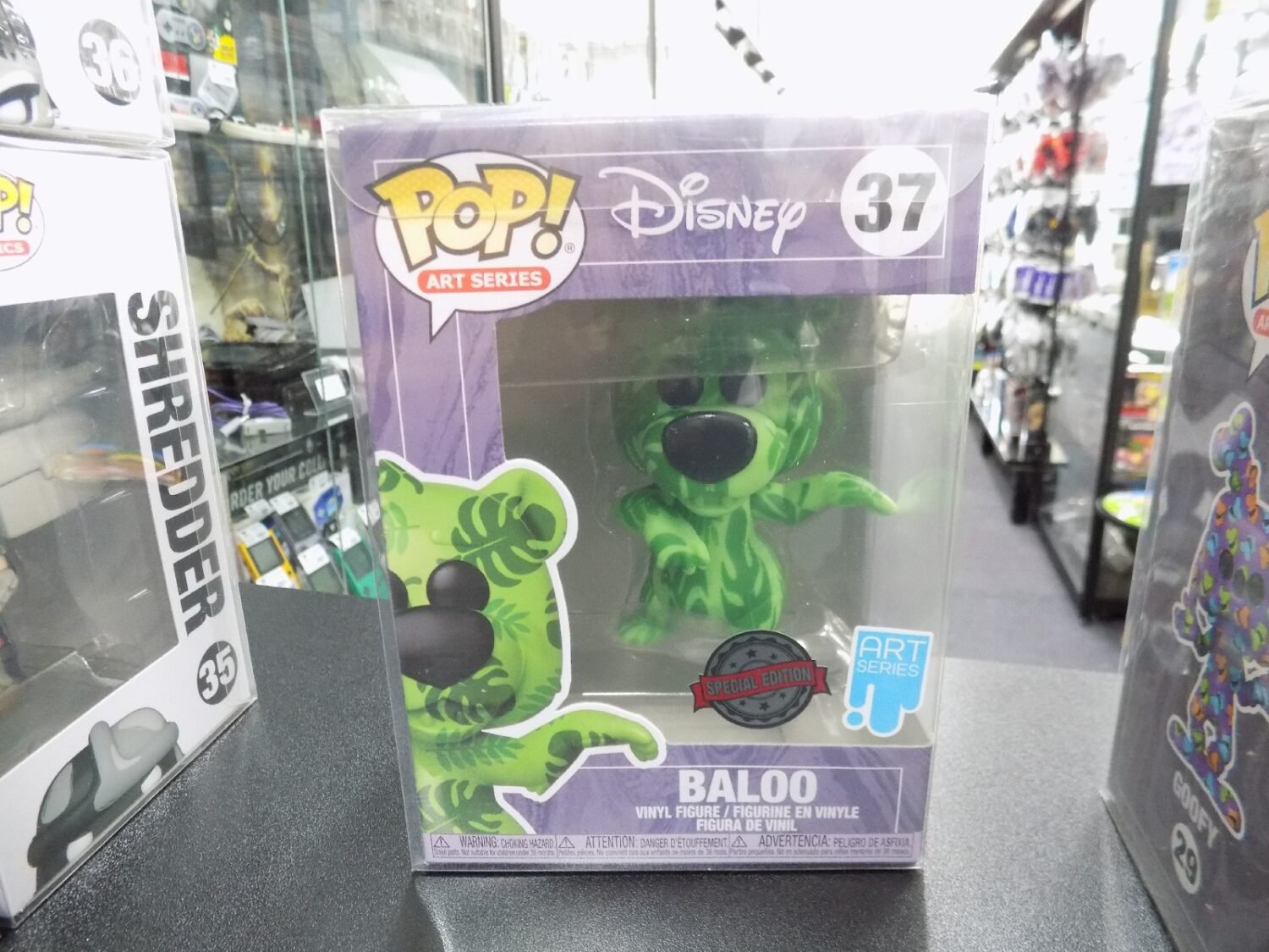 Brand New Funko Pop Art Series The Jungle Book Baloo 37 Vinyl Figure