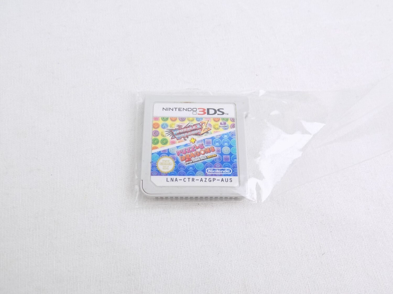 Like New Nintendo 3DS Puzzle Dragons Z + Puzzle Dragons Super Mario Bros. Edition Cartridge Only