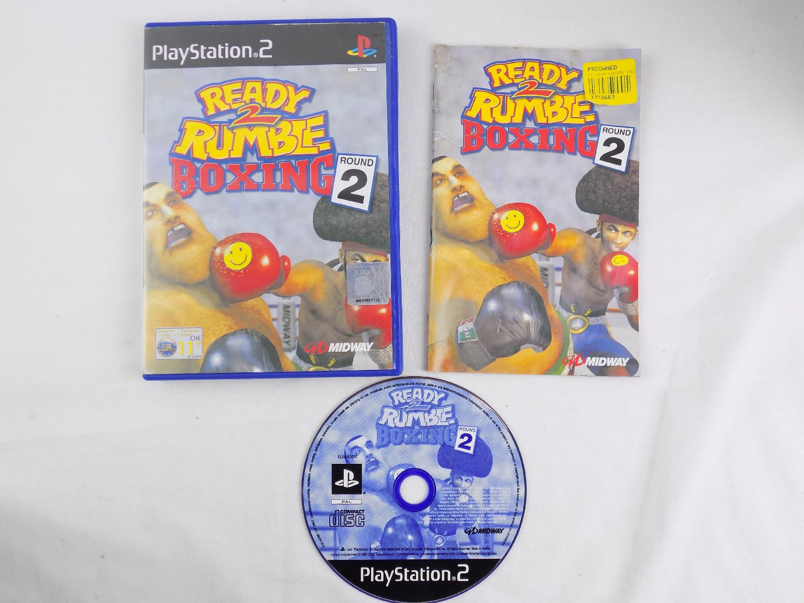 Mint Disc Playstation 2 Ps2 Ready 2 Rumble Boxing Round 2 - Inc Manual ...