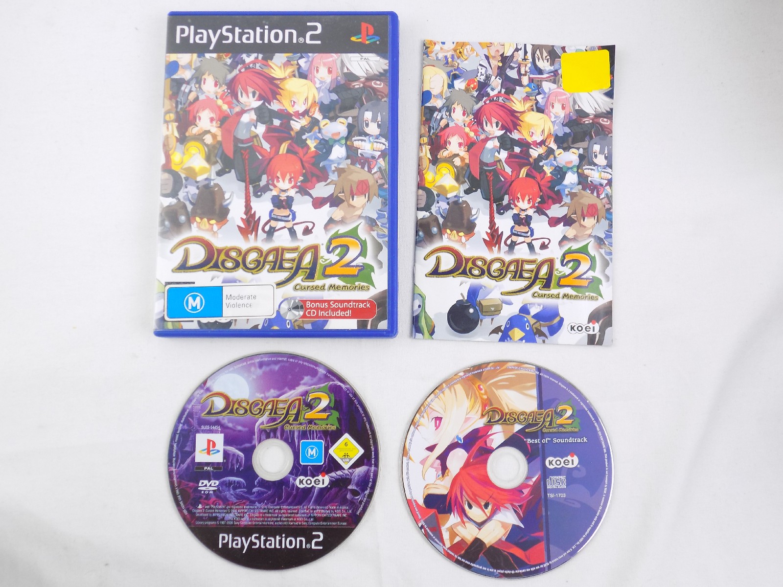 Mint Disc Playstation 2 Ps2 Disgaea 2: Cursed Memories - Inc Manual and ...