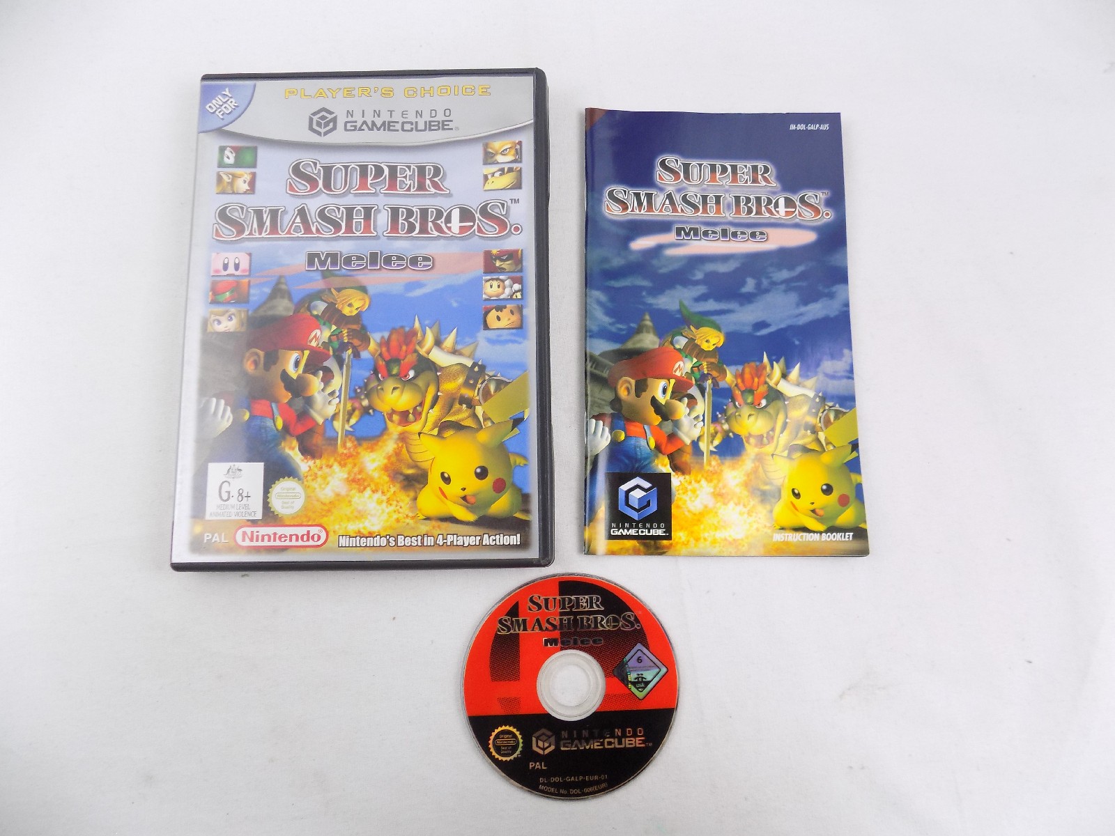 Super Smash Bros Melee - Nintendo GameCube, Complete - Game Disc, Case,  Manual