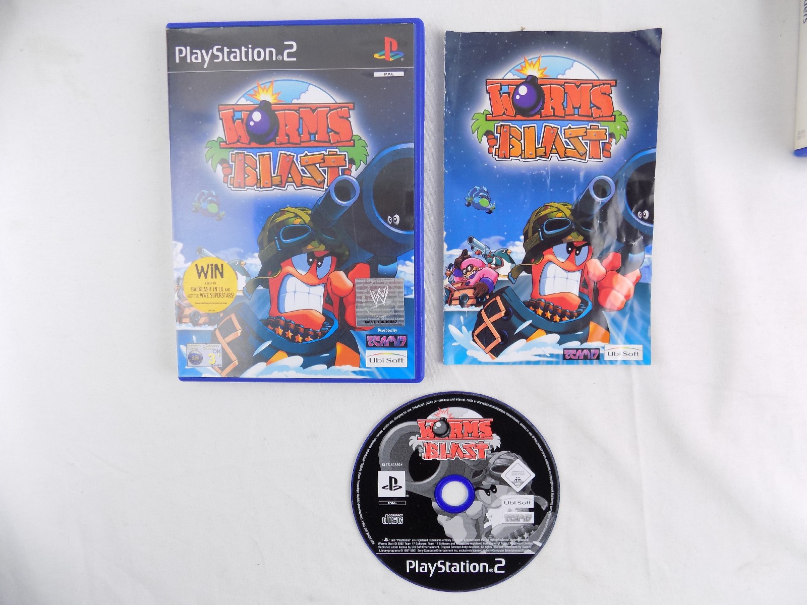 Mint Disc Playstation Ps Worms Blast Inc Manual Free Postage