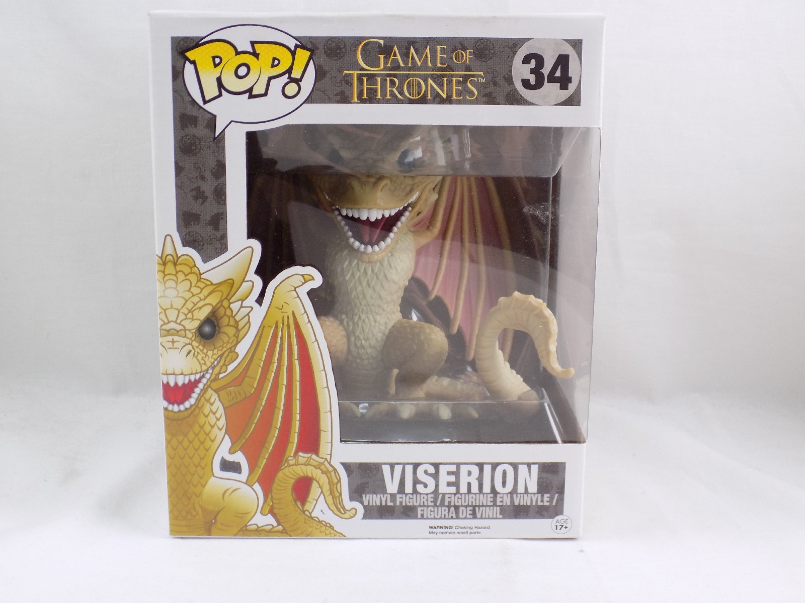 Brand New Funko Pop Viserion 34 Game Of Thrones Vinyl Figure ...