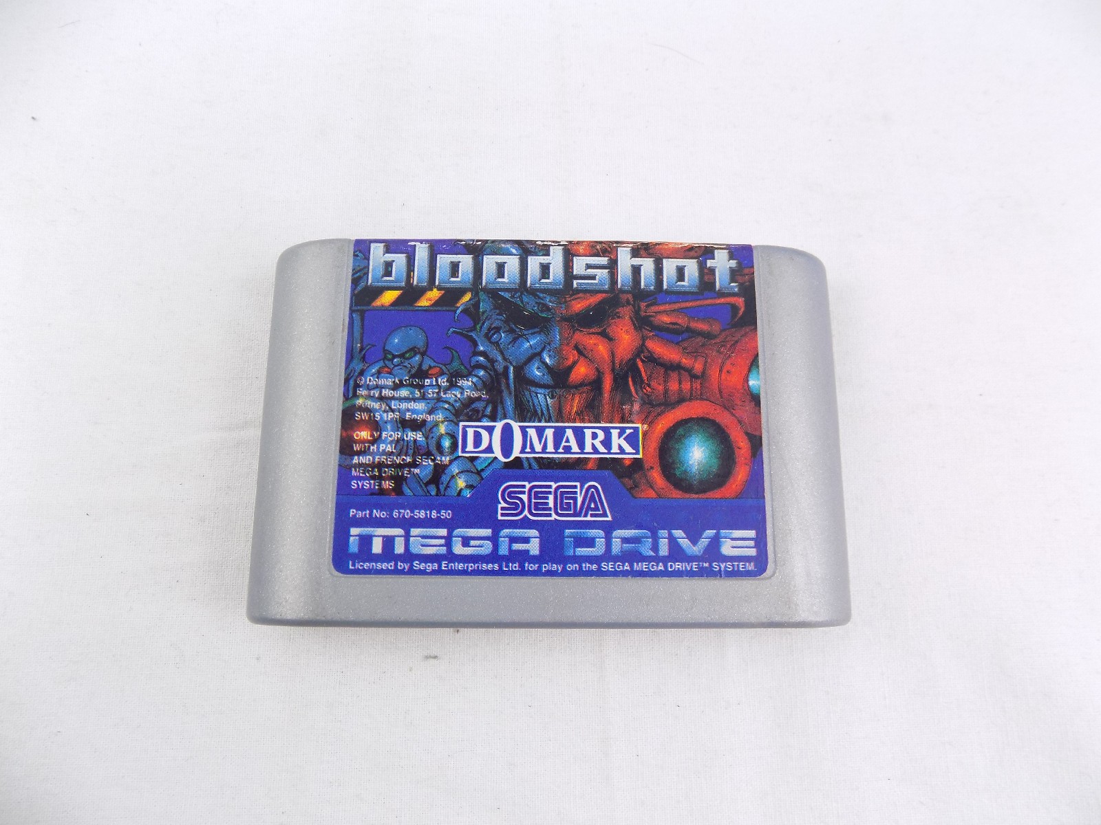 Sega Mega Drive Bloodshot – PAL – Grade A - Starboard Games