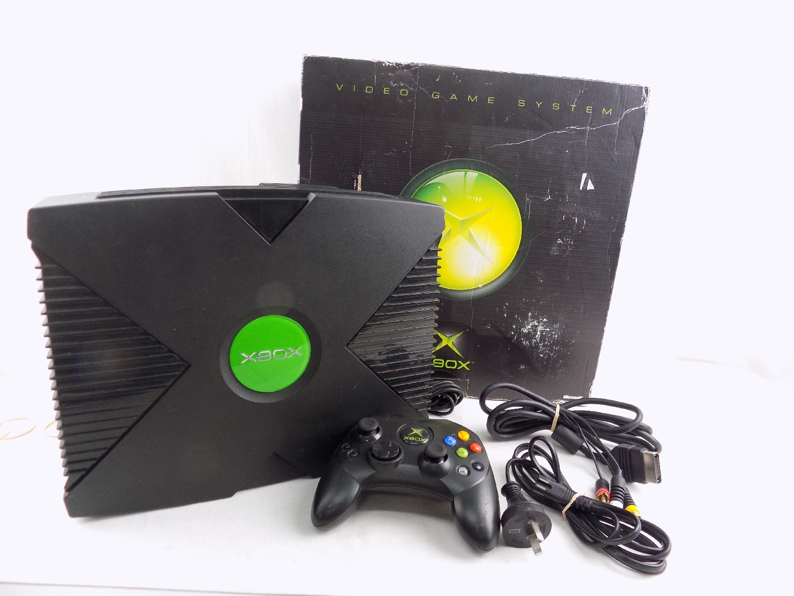 Boxed Original Xbox Console + Controller + Cables - Starboard Games