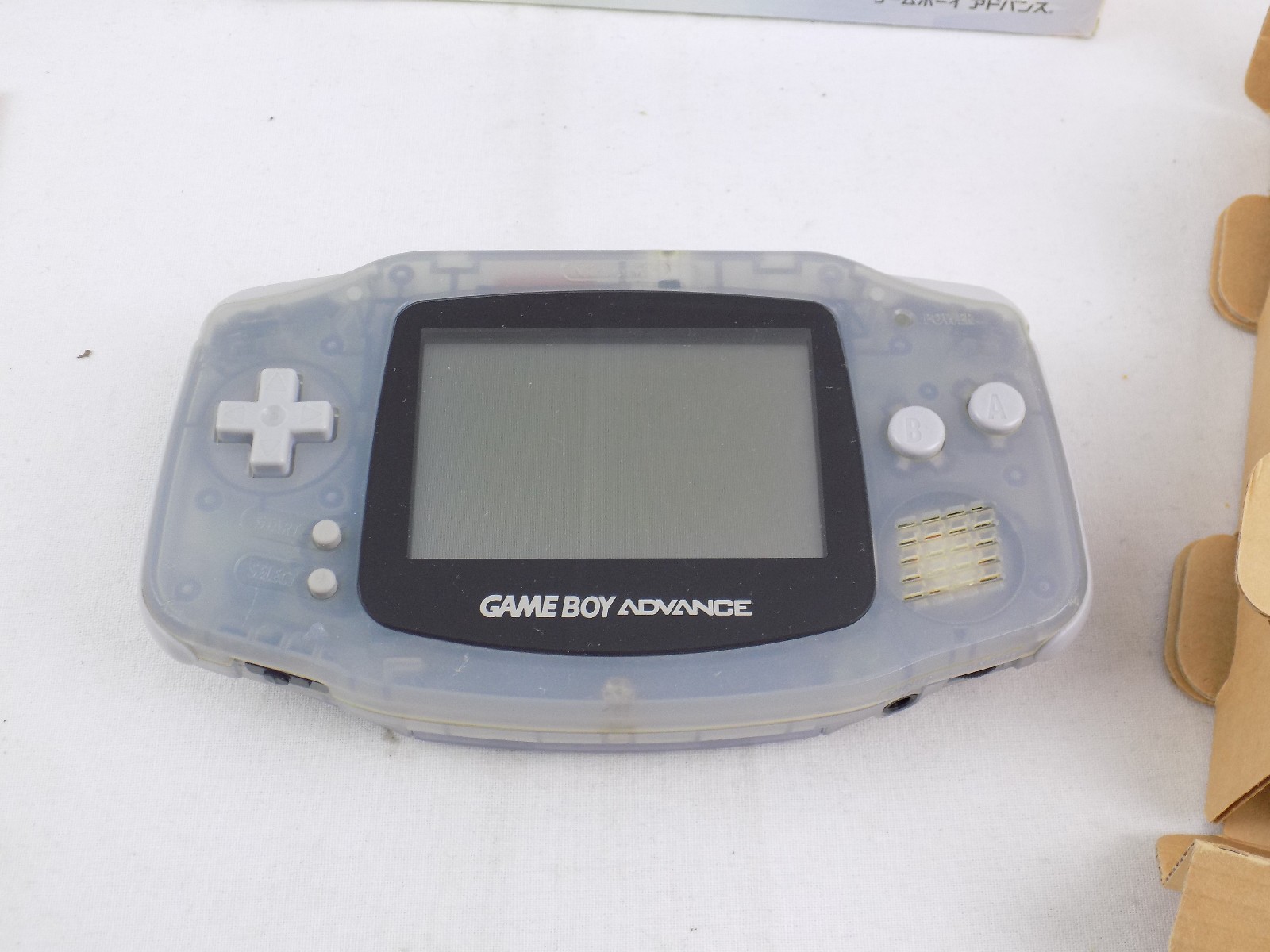 Boxed Nintendo Game Boy Gameboy Advance Clear Glacier Blue Console ...