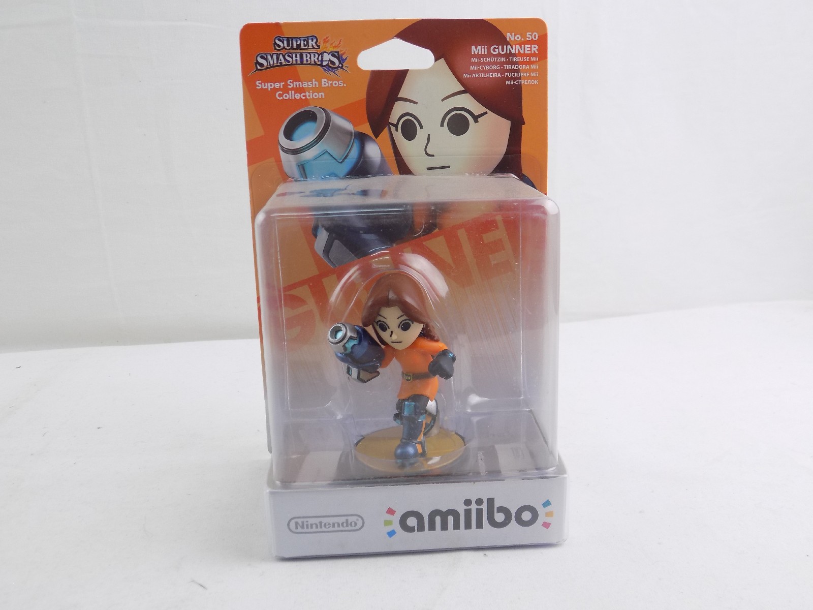 Boxed Nintendo Amiibo Mii Gunner Super Smash Bros Starboard Games 7471