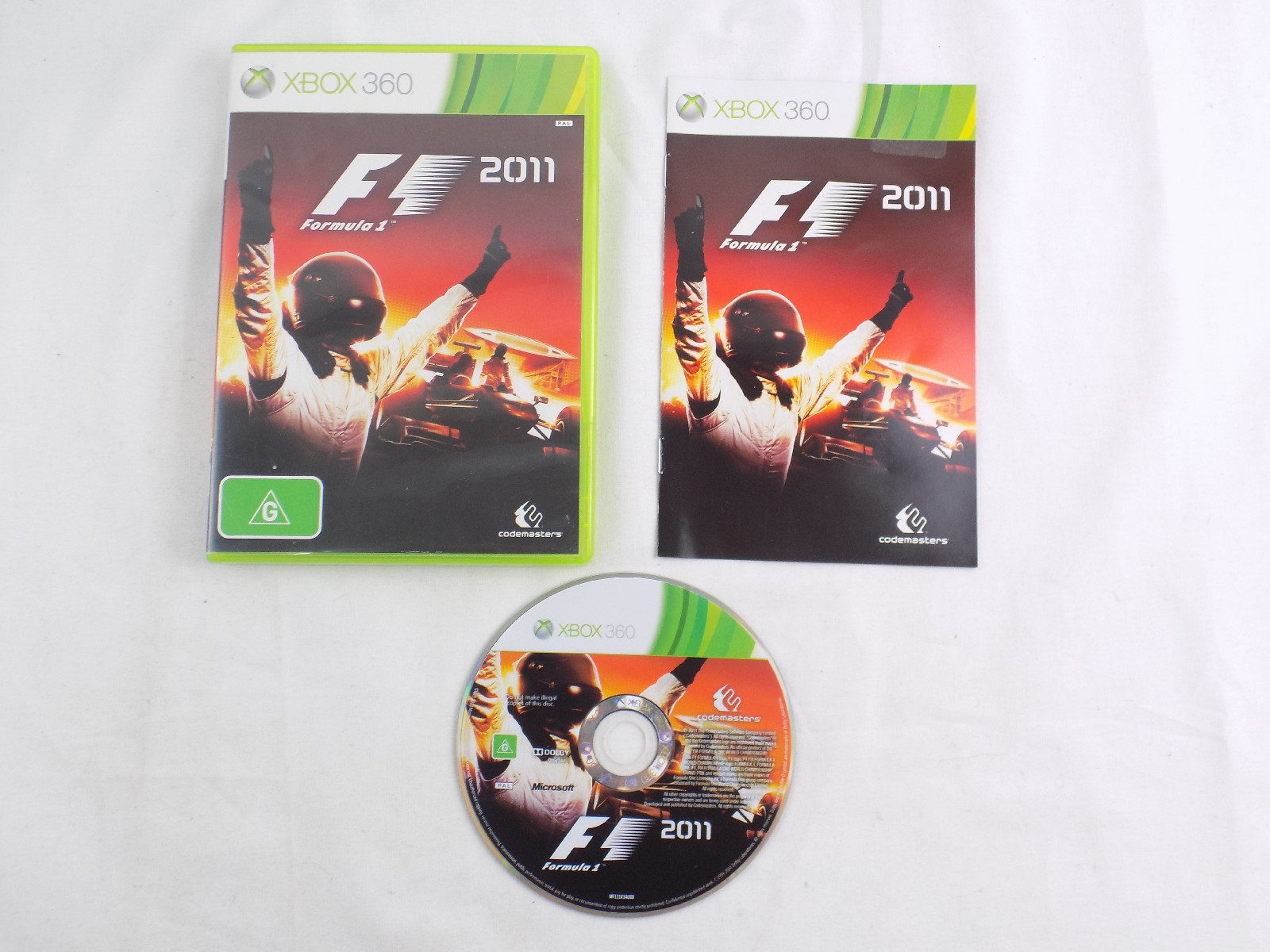 Mint Disc Xbox 360 F1 2011 – Inc Manual Free Postage - Starboard Games