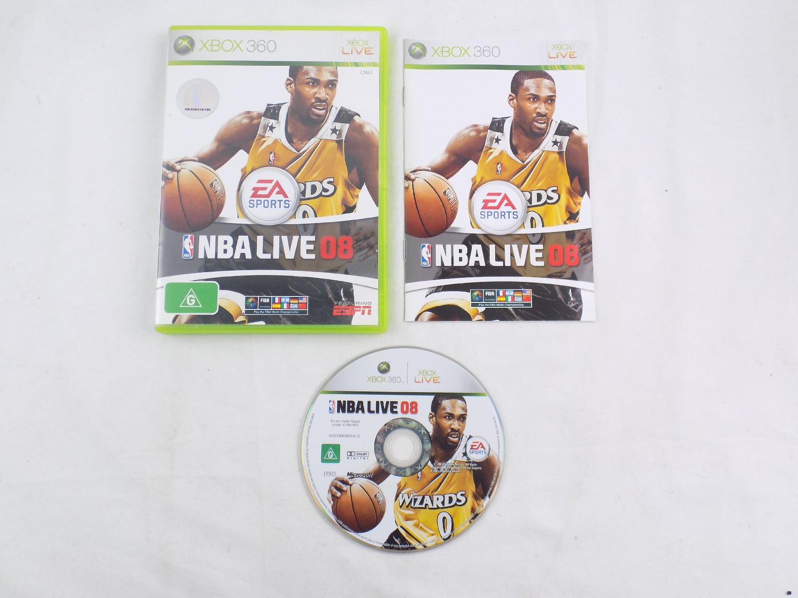 Mint Disc Xbox 360 NBA LIVE 08 – Inc Manual Free Postage - Starboard Games