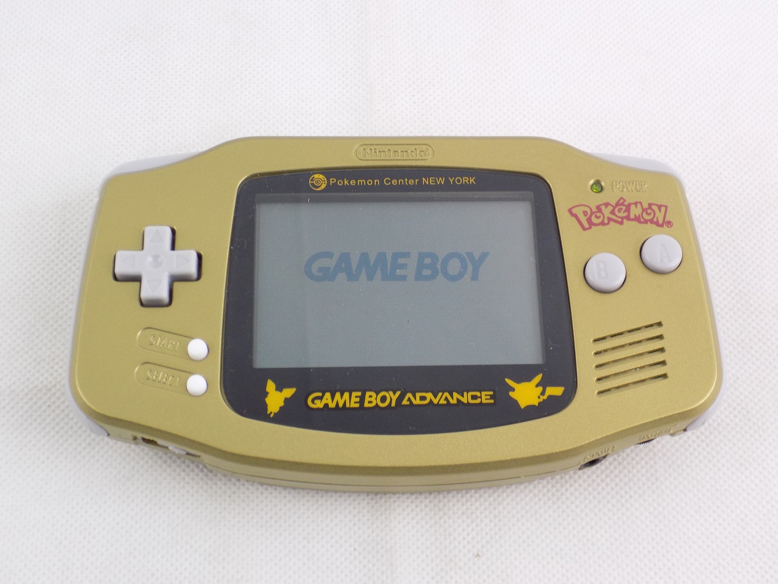 Grade A Nintendo GameBoy Game Boy Advance Pokemon Center New York Gold ...