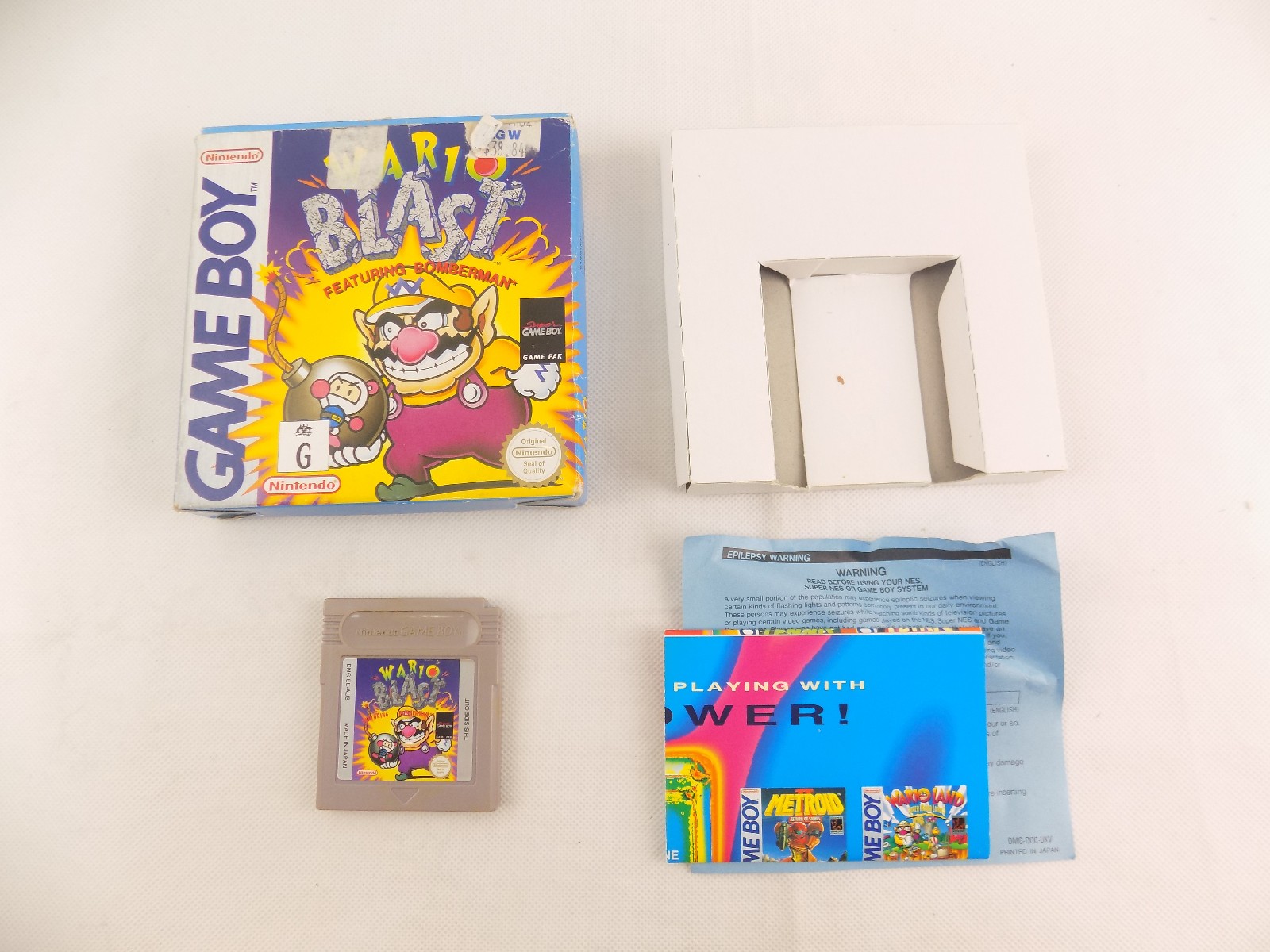 Boxed GameBoy GB Wario Blast Free Postage - Starboard Games