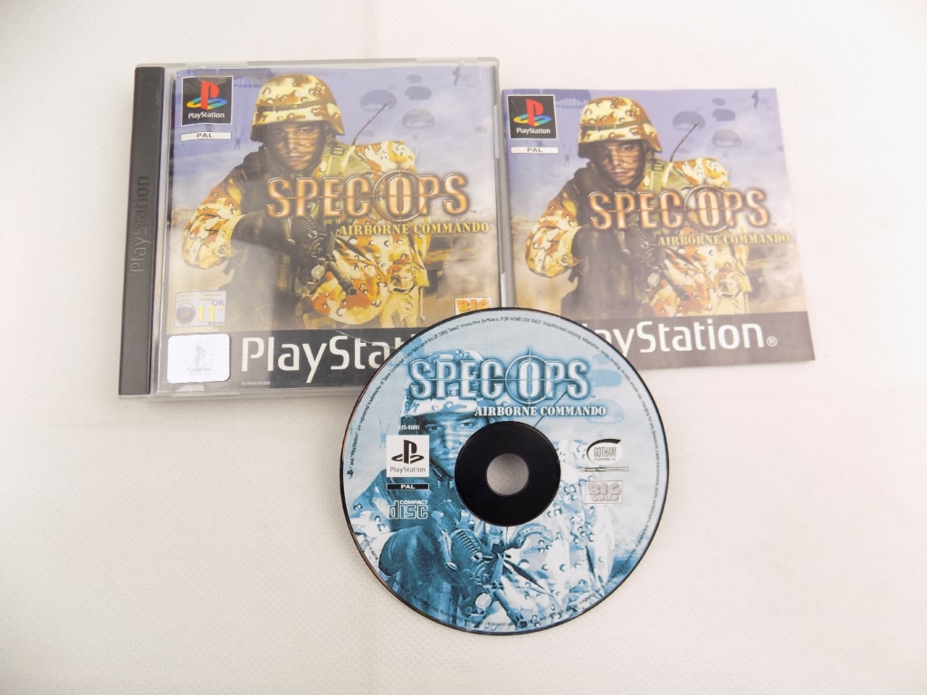 Mint Disc Playstation 1 Ps1 Spec Ops Airborne Commando – Inc Manual ...