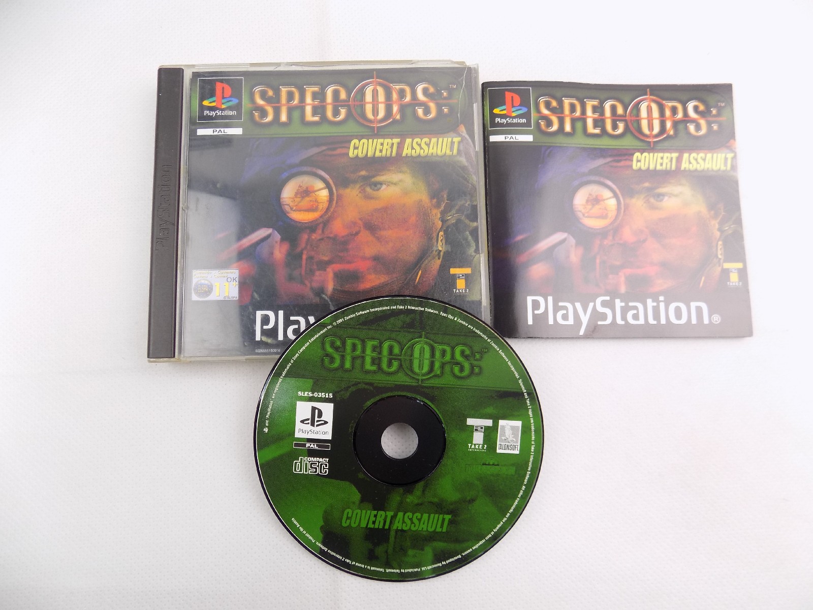 Mint Disc Playstation 1 Ps1 Spec Ops Covert Assault - Inc Manual Free ...