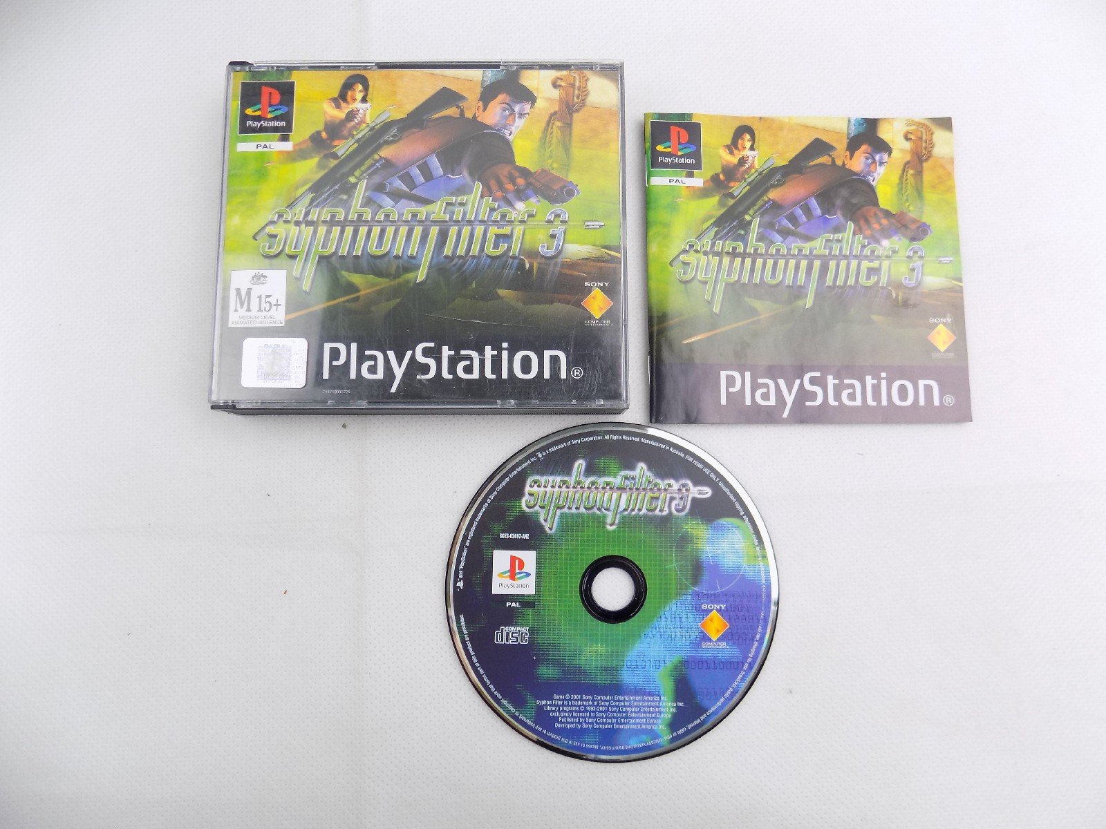 Mint Disc Playstation 1 Ps1 Syphon Filter 3 - Inc Manual