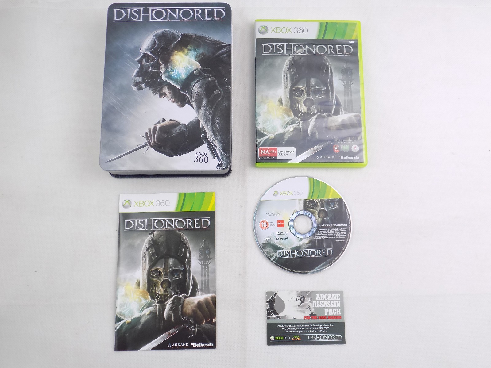 Mint Disc Xbox 360 Dishonored Special Edition With Collector’s Case ...